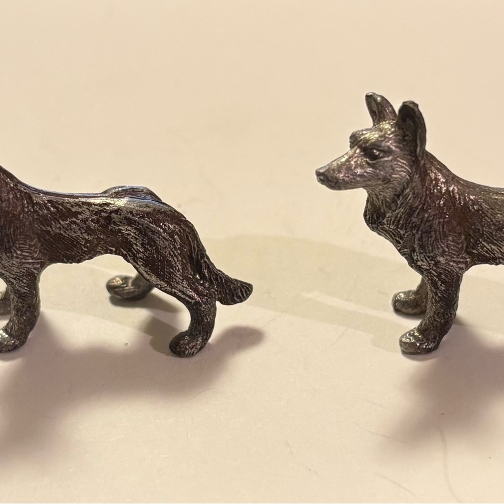 Vintage Spoontique Pewter Cattle Dog